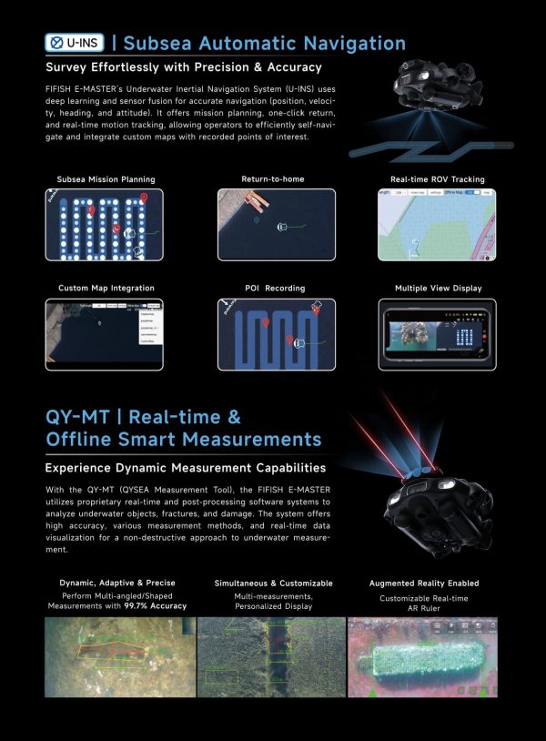 QYSEA Industrial AI Underwater Drone FIFISH E-MASTER